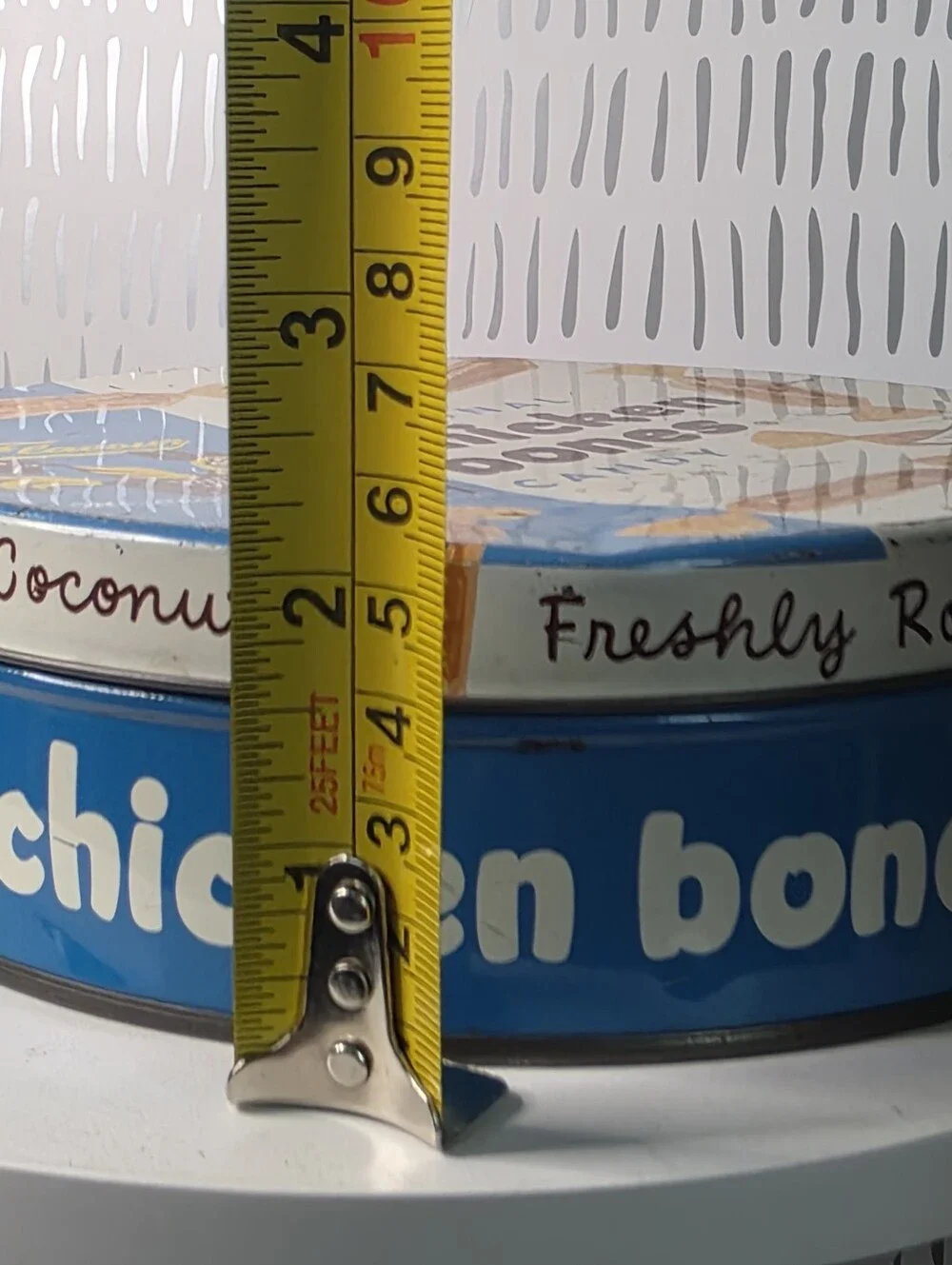 1940s Chicken Bones Hard Candies Can Original Tin - Flavour Candy Company